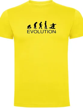 T-shirt à Manches Courtes Evolution Snowboard Yellow XL - Kruskis - FashionsVida
