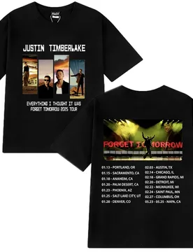 Limited Justin Timberlake Tour 2025 Graphic T shirts New Unisex vintage Y2k short sleeve T-shirt Men Women 100% Cotton clothing - Aliexpress - FashionsVida