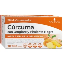 Cápsulas Cúrcuma con Jengibre y Pimienta Negra 30 uds