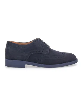 Scarpe Stringate Blu Vera Pelle 595 41 - Longford - FashionsVida