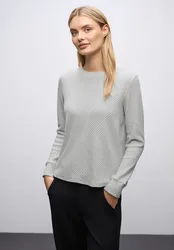 Strukturshirt female Grau