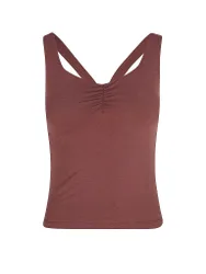 Croptop da yoga performance da donna rosso scuro L