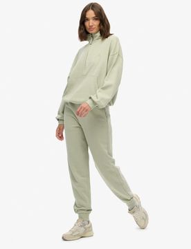Superdry Damen Studios Jogginghose mit Bündchen Green - Größe: 40