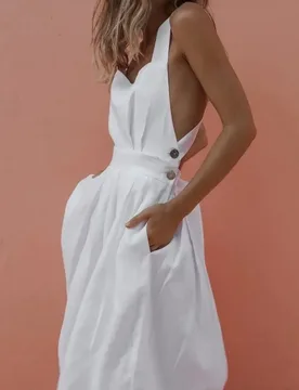 Summer Sexy Dress Bowknot Women's Backless Cross Drawstring Beach Dresses Strap Red Vintage Sundress Women Boho Femme Robe - Aliexpress - FashionsVida
