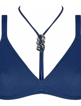 Top bikini de mujer, sujetador bandeau copa con foam aros y sin push Cierre metálico espalda Tirantes amovibles - Antigel - FashionsVida