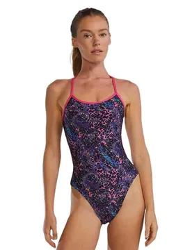 Durafast Elite Trinityfit Stipple Swimsuit Petunia 38 Women - TYR - FashionsVida
