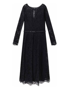 Vestito Midi Ginogi In Pizzo