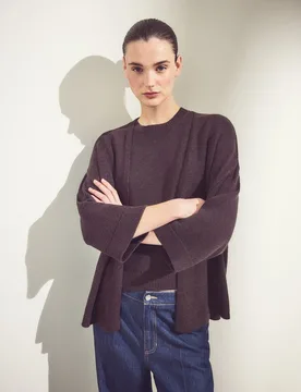 Chaqueta relajada de mujer con cinta de punto fantasía - Woman El Corte Inglés - FashionsVida