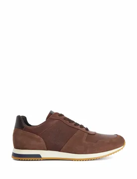 Leather Trainers Brown male - Dune london - FashionsVida