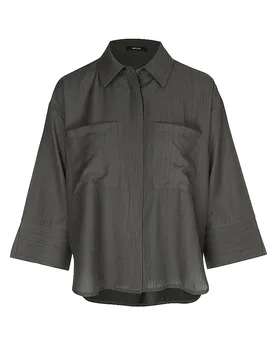 Opus Chemise FORNA vert foncé 38 - Opus - FashionsVida