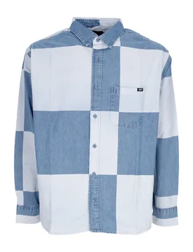 Camicia Manica Lunga Uomo Gomez Denim L/s Woven Vintage Indigo - Vans - FashionsVida
