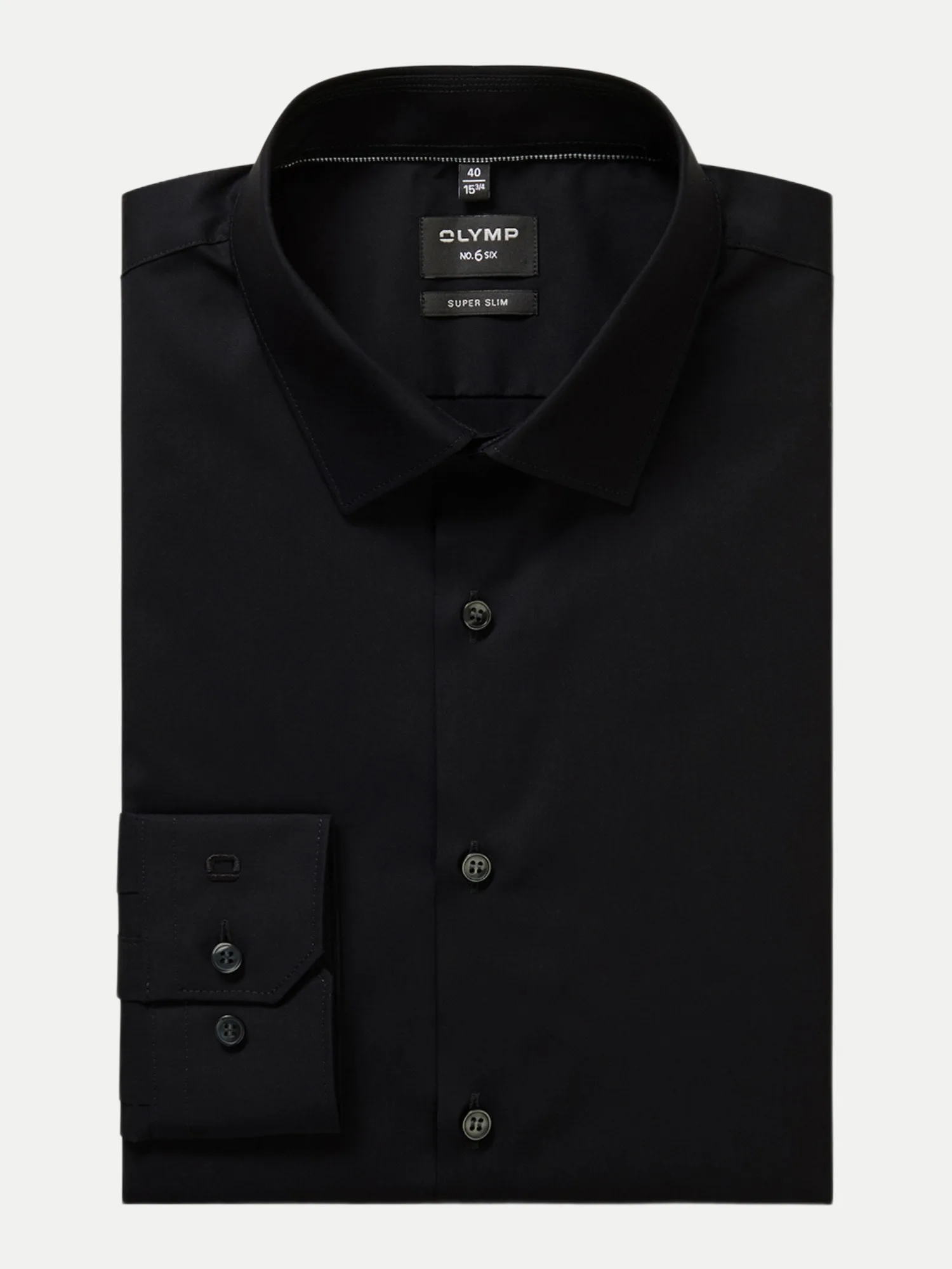 Olymp Slim-Fit Hemd Schwarz 42 - Olymp - FashionsVida