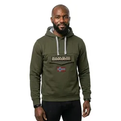 Felpa Con Cappuccio Burgee Winter 2 Green Depths S