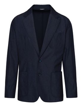 Blazer portofino in misto lana navy