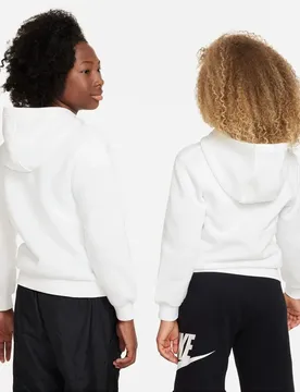 Sportswear Club Kinder Kapuzensweater, weiß US: XS