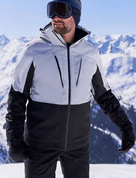 Interstellar II Mens Waterproof Ski Jacket - White - Mountain Warehouse - FashionsVida