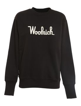 Felpa con logo lettering ricamato
