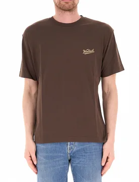 T-shirt girocollo MARRONE S - Woolrich - FashionsVida