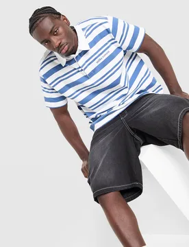 Kane Poloshirt - Herren, Blau - male - Size: L - Unlike Humans - FashionsVida