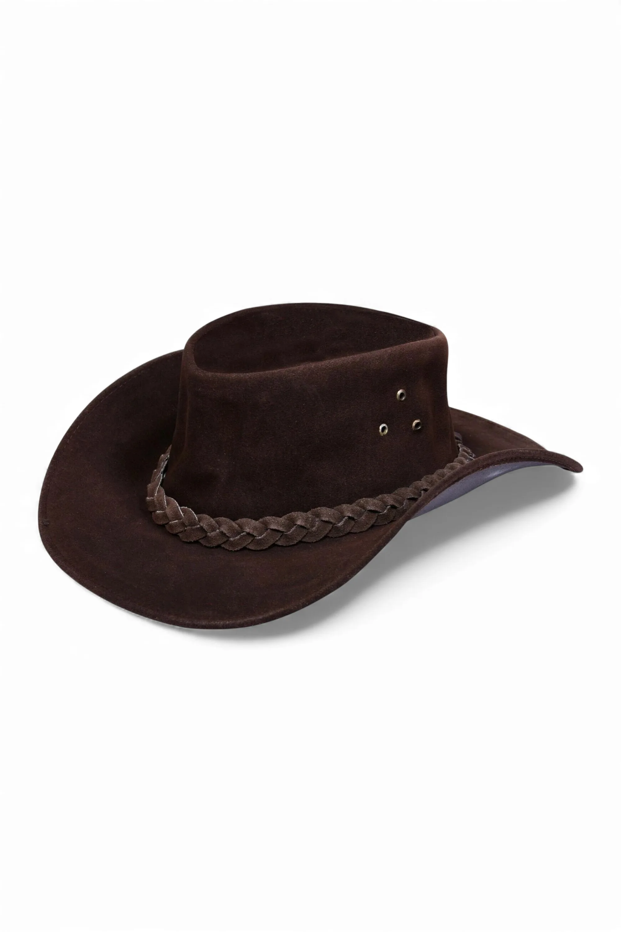 Mens Cowboy Outback Suede Leather Aussie Bush Hat - - Size: XL - Infinity - FashionsVida