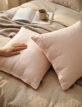 Set di federe in raso 2 pack - rosa pastello