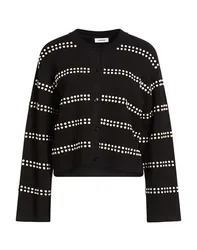 Strickjacke Damen Schwarz 0,3 Damen