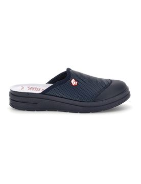 Ciabatte Professionali Blu in Vera Pelle Made in Italy 1753 36