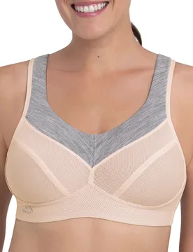 Womens Panalp Wool Sports Bra - Pink Polyamide - Size 38f - Anita - FashionsVida