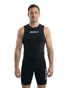 Streamline Sleeveless Trisuit Black / Red M Men - Zone3 - FashionsVida