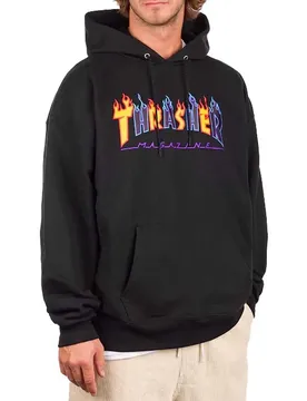 Sweat à Capuche Double Flame Black S