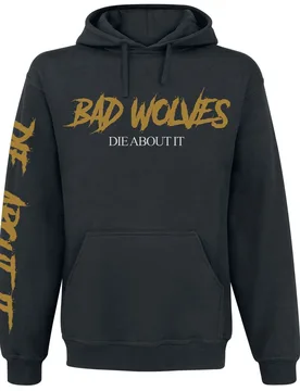 Kapuzenpullover - Die About It Hoodie - S bis XL - für Männer - Größe XL - schwarz - Lizenziertes Merchandise! - Männer - male - Bad Wolves - FashionsVida