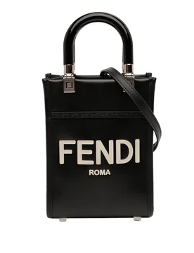 Mini Leather Sunshine Shopper Tote - Fendi - FashionsVida