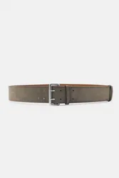 Wide Faux Suede Belt (Size: )