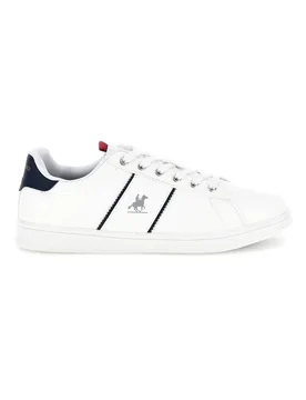 Sneakers bianco stringate con inserti a contrasto U.s. grand polo GPM234001038 44 - U.S.GRAND POLO - FashionsVida