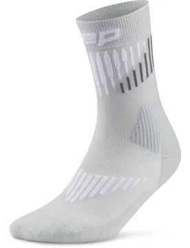 Socken Damen Core Run Merino mid, hellgrau/weiß 34_37 - Cep - FashionsVida