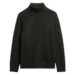 Pull à Col Roulé Brushed Washed Black 2XL Homme