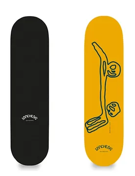 Planche De Skateboard 7.6´´x 29.25´´ X 12.1´´ Wb Mini Logo Junior Yellow One Size unisex