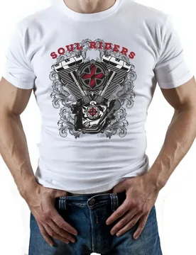 Motorbike Biker American Road Chopper Motorcycles Soul Riders T-Shirt. Summer Cotton O-Neck Short Sleeve Mens T Shirt New S-3XL - Aliexpress - FashionsVida