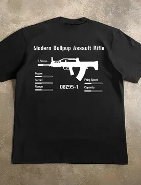 China QBZ 95 Assault Rifle T-Shirt 100% Cotton O-Neck Short Sleeve Summer Casual Mens T-shirt Streetwear - Aliexpress - FashionsVida