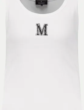 Monari Geripptes Top Weiß 40 - monari - FashionsVida