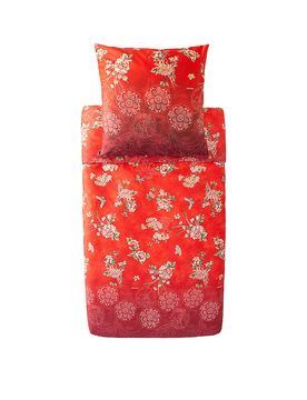 Satin Bettwäsche 70x90cm / 140x200cm ESPERIDI Rot rot baby