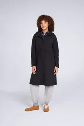Jade Womens Long Waterproof Jacket - Black - Black - Size: 20
