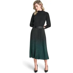 DKNY - Falda plisada en degradé