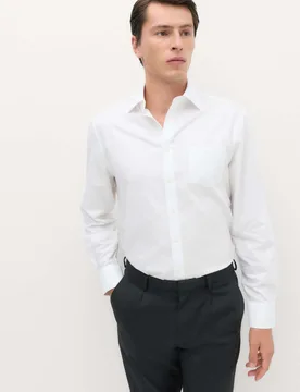 Regular Fit Ultimate Non Iron Cotton Shirt White male - M&S - FashionsVida