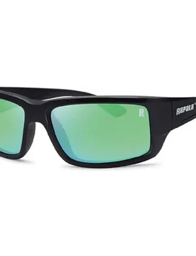 Amberjack Polarized Sunglasses Matte Black Green One Size Men - Rapala - FashionsVida