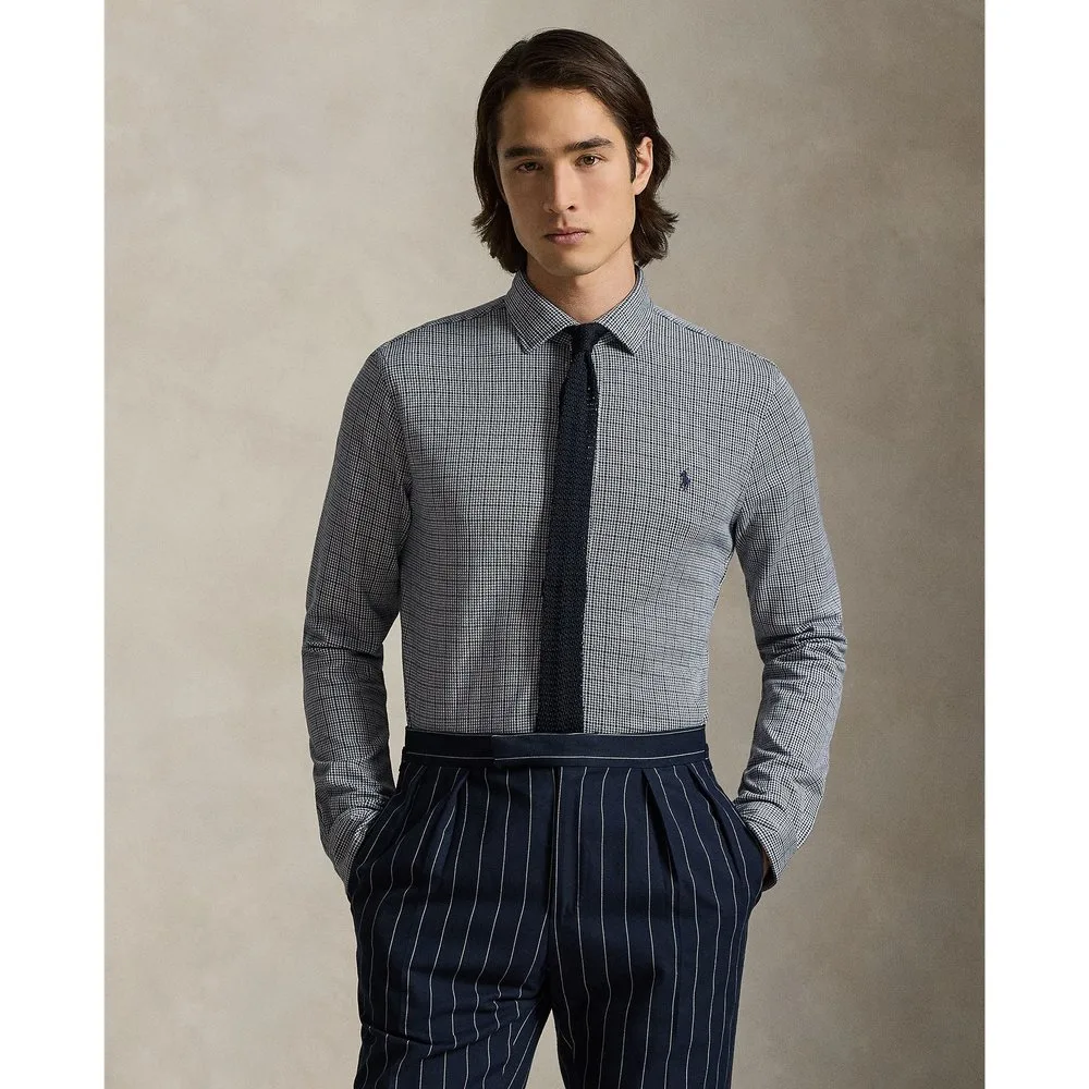 Camisa de hombre de algodón con estampado - Polo Ralph Lauren - FashionsVida