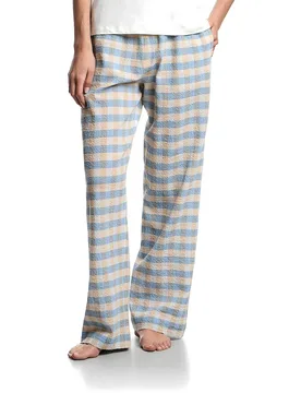 Emporio Armani Pantalon Ew003043_af19039 Check Sky Blue L - Giorgio Armani - FashionsVida
