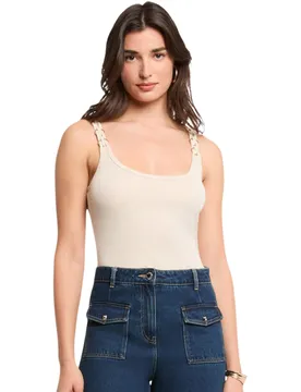 Damen Tank-Tops Beige 517762