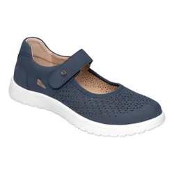 Bequem-Ballerina „Federleicht“ blau 41 Damen