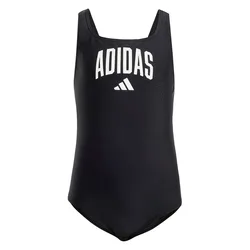 Collegiate V-back Swimsuit Black / White 7-8 Years Girls